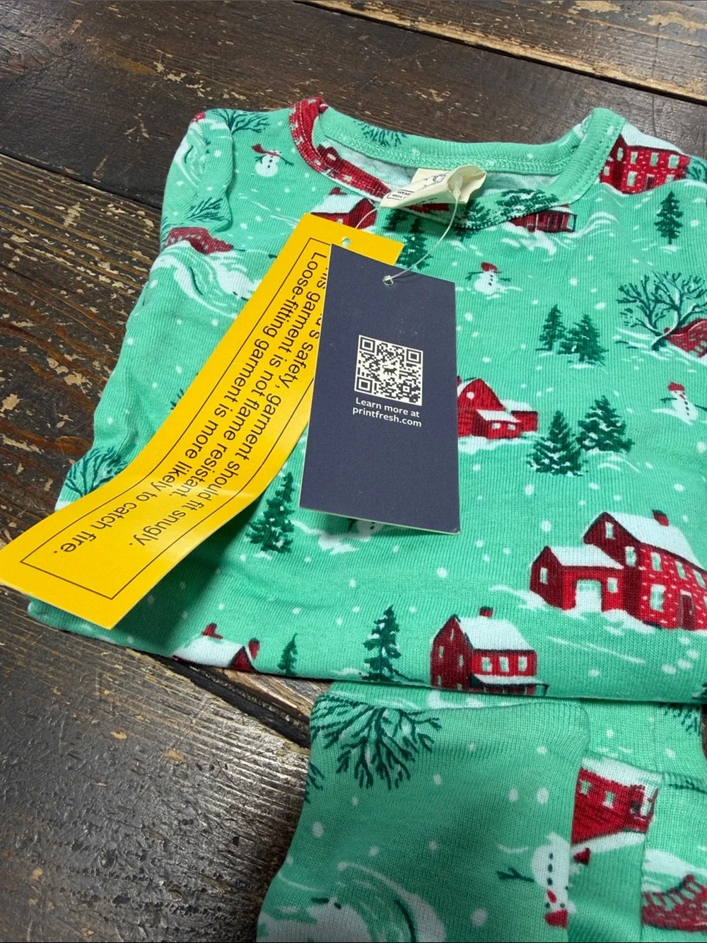 Kids Snuggle Fit Pajama Set - Winter Wonderland - Size 2